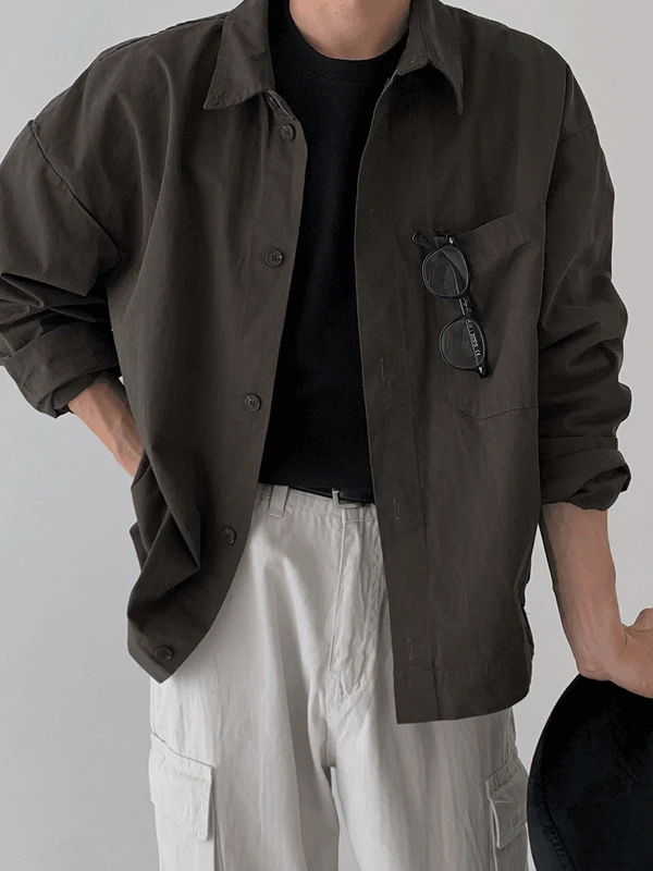 피콕 셔츠 자켓 (3color)
