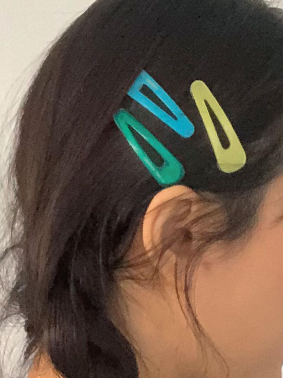 그린무드 스몰 빈티지 클립 Green Mood Small Vintage Hair Clip