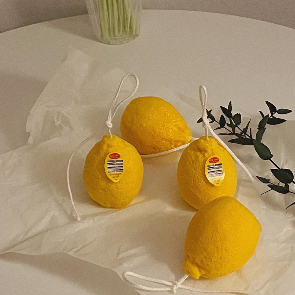 레몬캔들 소이캔들 과일캔들 레몬초 인테리어소품