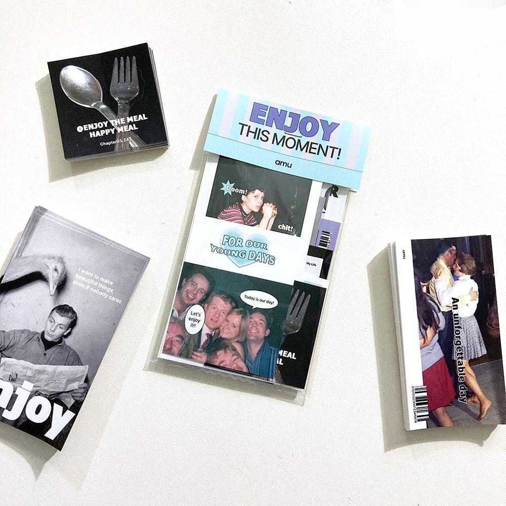 오블러뮤 다꾸 엔조이 스티커팩 amu스티커 다이어리 꾸미기