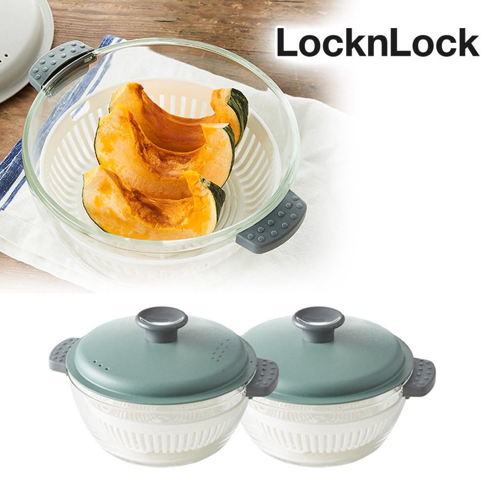 락앤락 유리캐서롤 1+1 전자레인지용 용기 찜기 오븐 고구마 라면 호빵 그릇 계란찜 1L