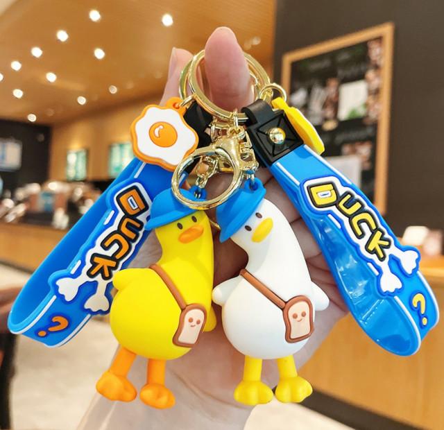 갸우뚱 오리 미니 키링 열쇠고리 키홀더 가방고리 피규어 미니어쳐