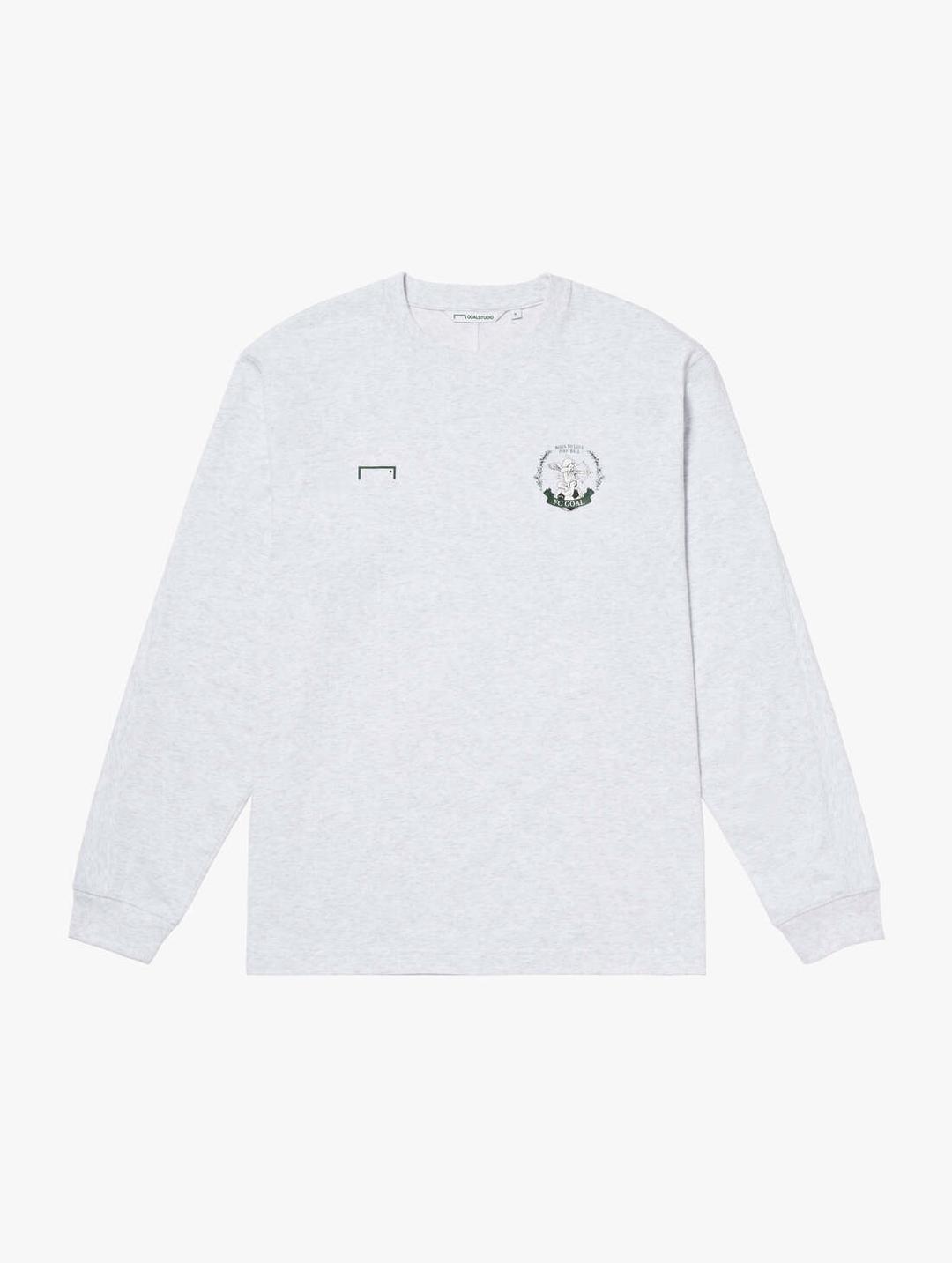 [SALE 30%] FC EMBLEM LONG SLEEVE TEE-MELANGE GREY