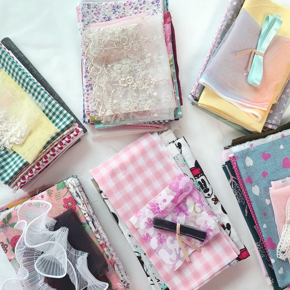 인형옷 원단 직기 묻지마 자투리천 세트 육일돌 베이비돌