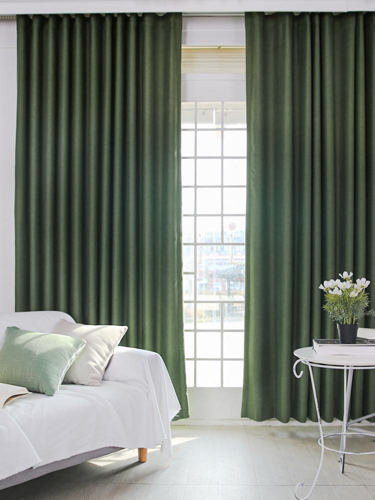 포레스트 암막 커튼 아티초크그린