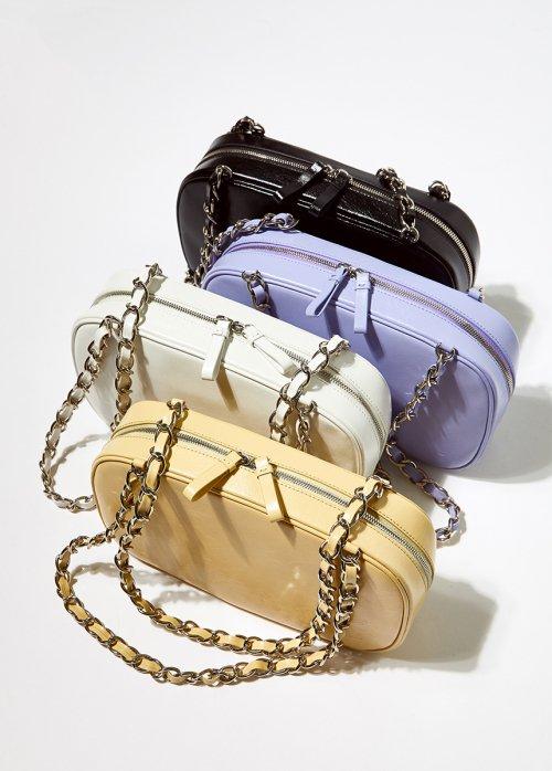 [7COLOR][에그바게트] 가죽 체인 숄더백