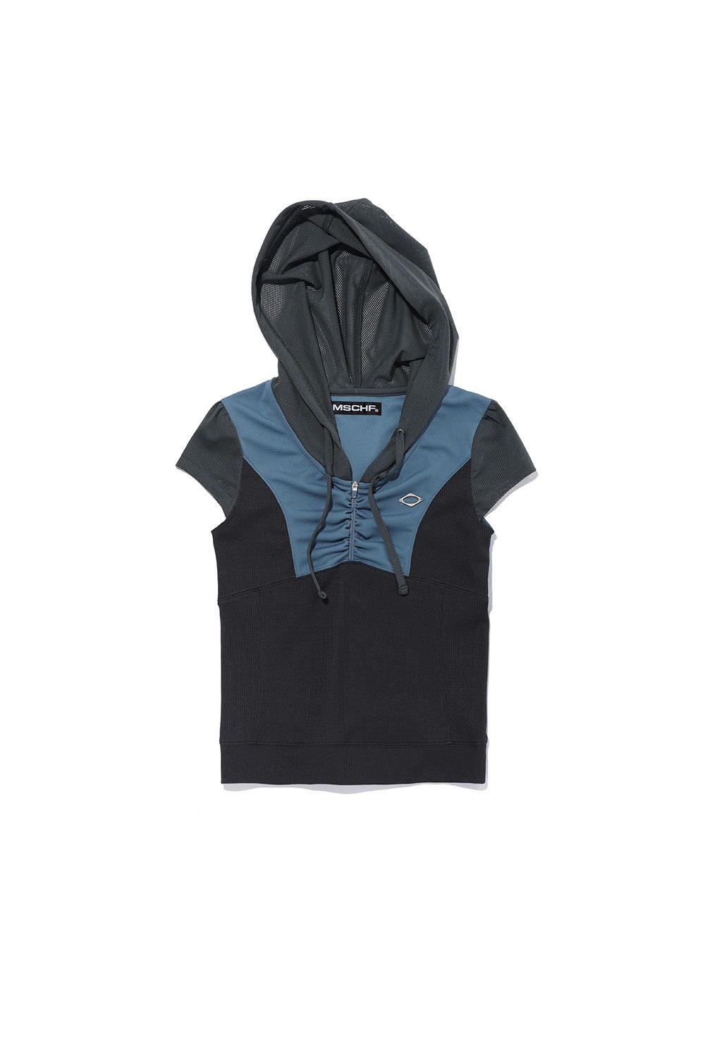 HOODED TRACK ZIP-UP_BLUE MULTI