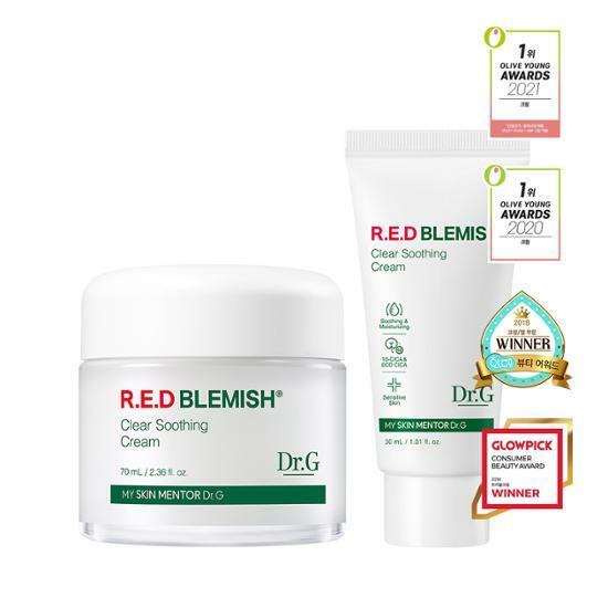 [2세대 천만크림] 닥터지 레드 블레미쉬 클리어 수딩 크림 70ml+30ml 세트