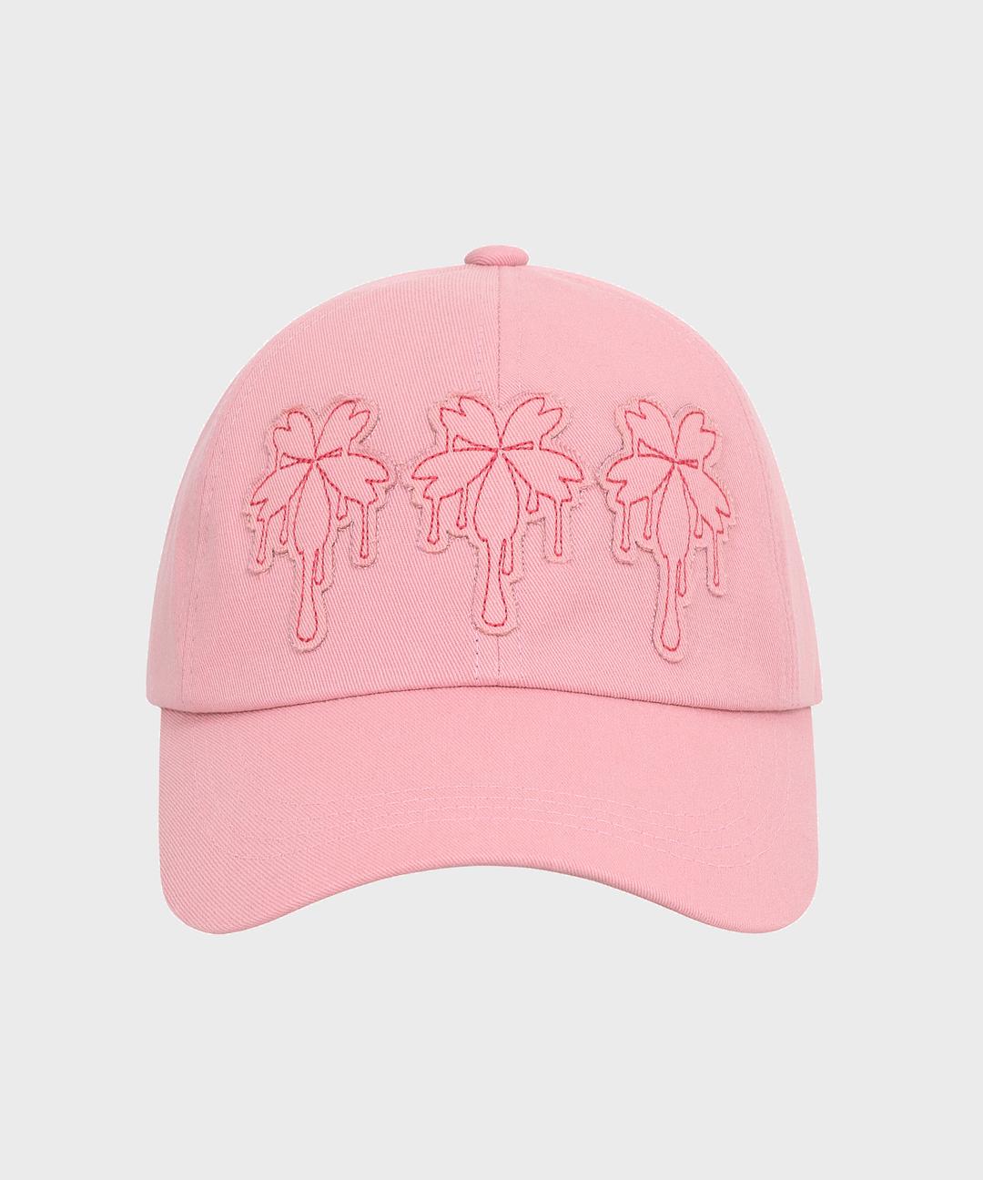 Dripping Patch Ball Cap _ Pink