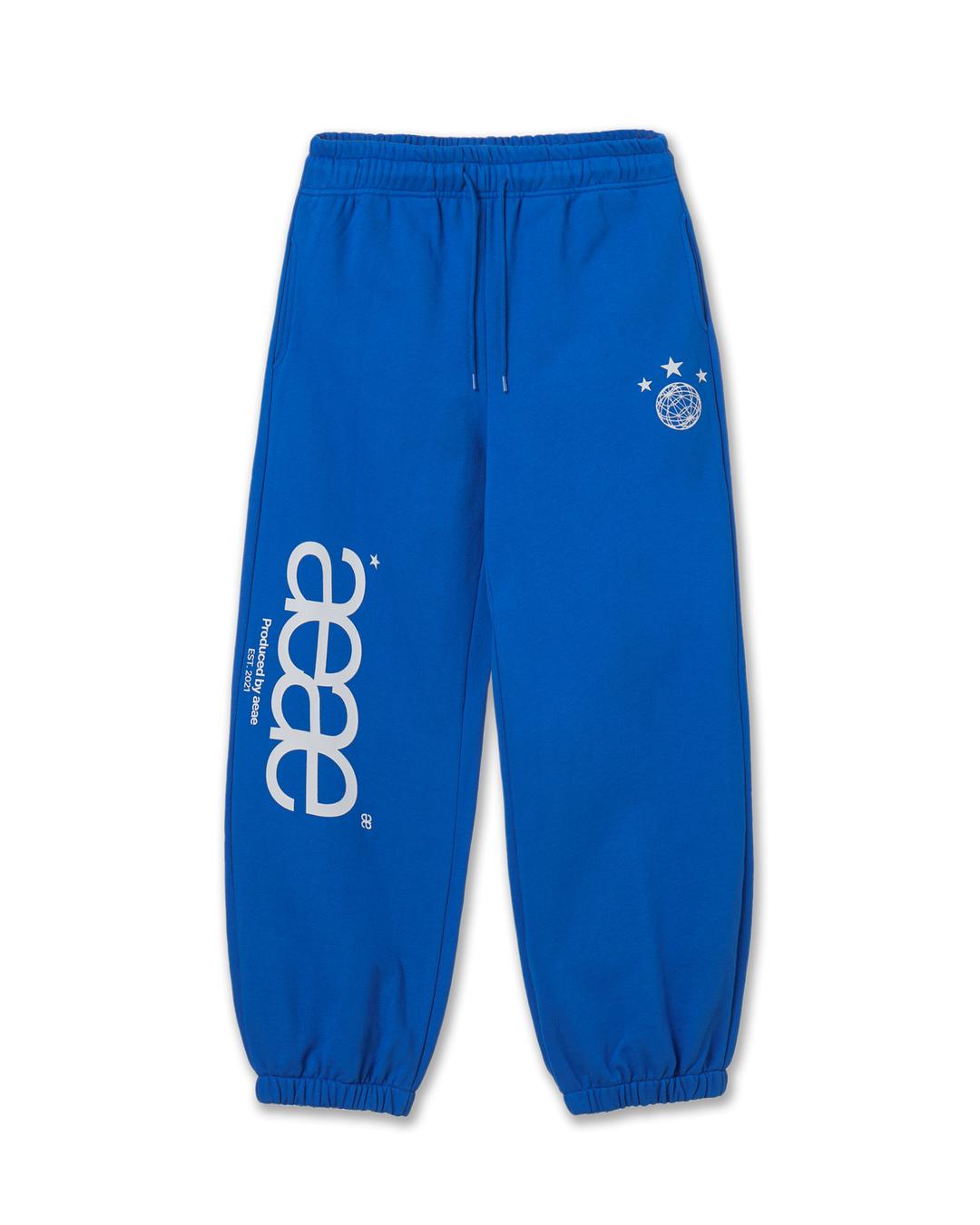 AEAE LOGO SWEATPANTS [BLUE]
