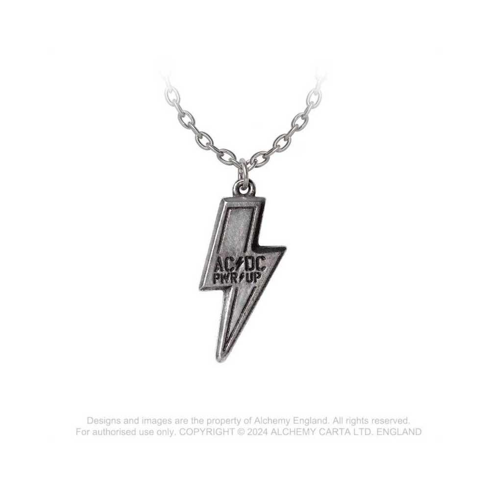 [국내배송] 공식 AC DC PWR UP Flash Logo 목걸이