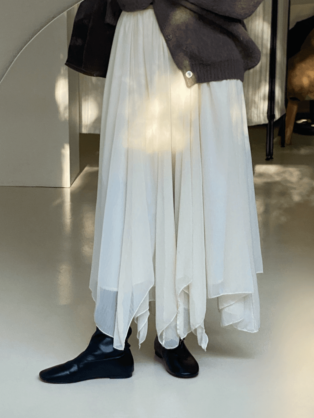 브리 언발 롱스커트