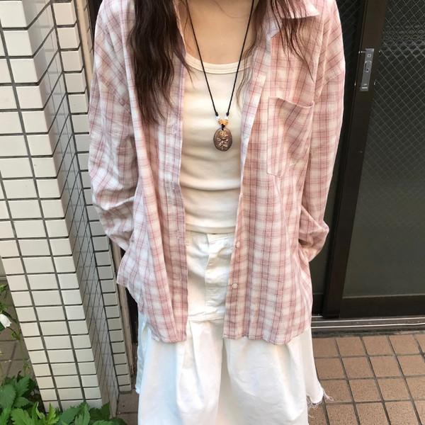 나카 썸머 체크 셔츠 ( naka summer check shirts )