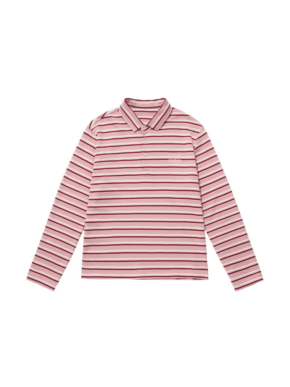 Stripe Pk Long Sleeve, Pink