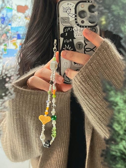 그린데이 이니셜 핸드폰 스트랩