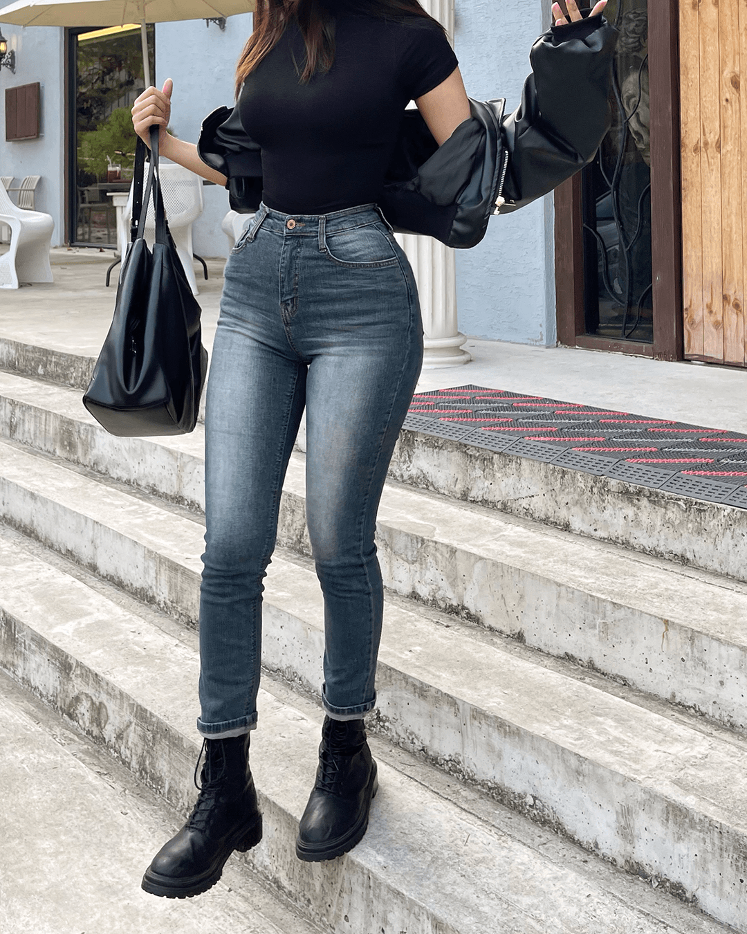 캣워싱 스트레이트 스키니진(4size)