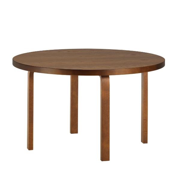 [11월 말 입고] 아르텍 알토 원형 테이블 91 (125cm) - 월넛 스테인 - bibliotheque