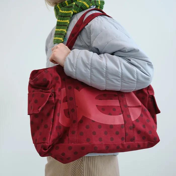 [11/25(화) 예약배송] 스퀘어 숄더 백 (Red)