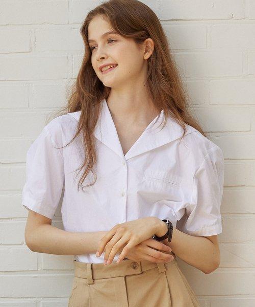 Marine Collar Half-sleeves Shirt - 3Color