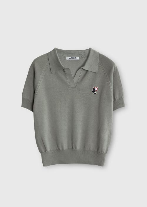 Cotton Collar Knit_Grey