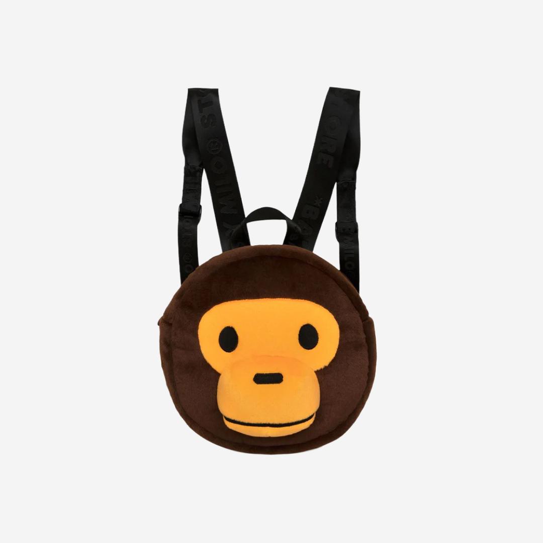 BAPE Baby Milo Plush Backpack Brown