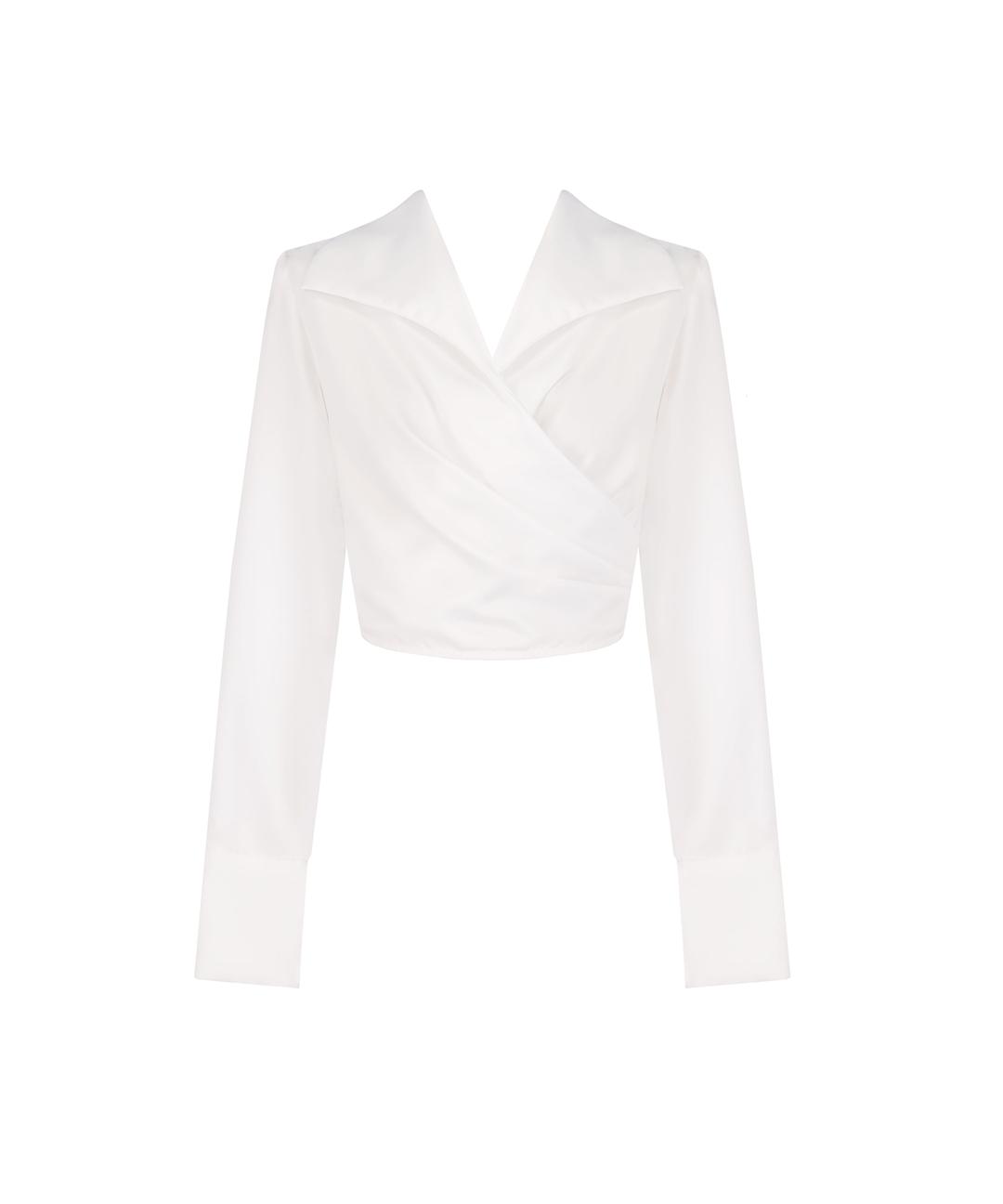 [Exclusive] Sailor satin blouse