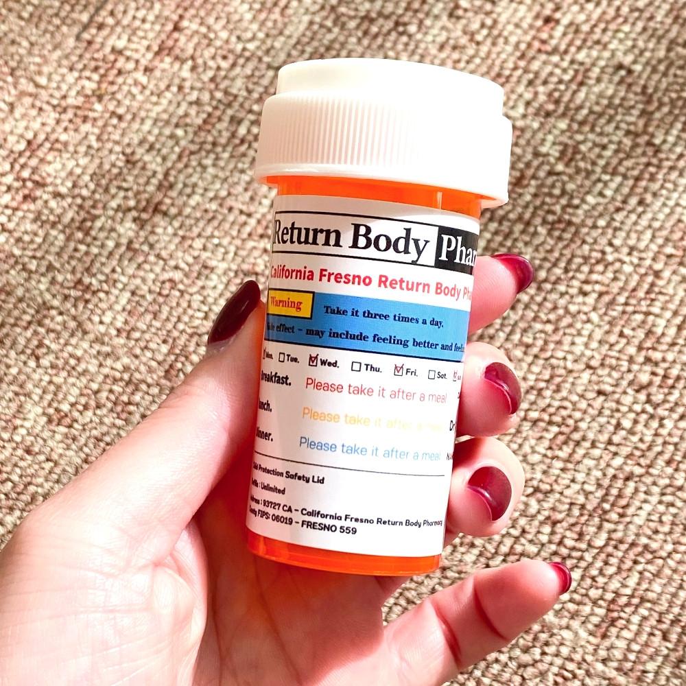 미국 미드 미니 비타민 영양제 소분 밀폐 휴대용 알약 통 케이스 약통 약병 M