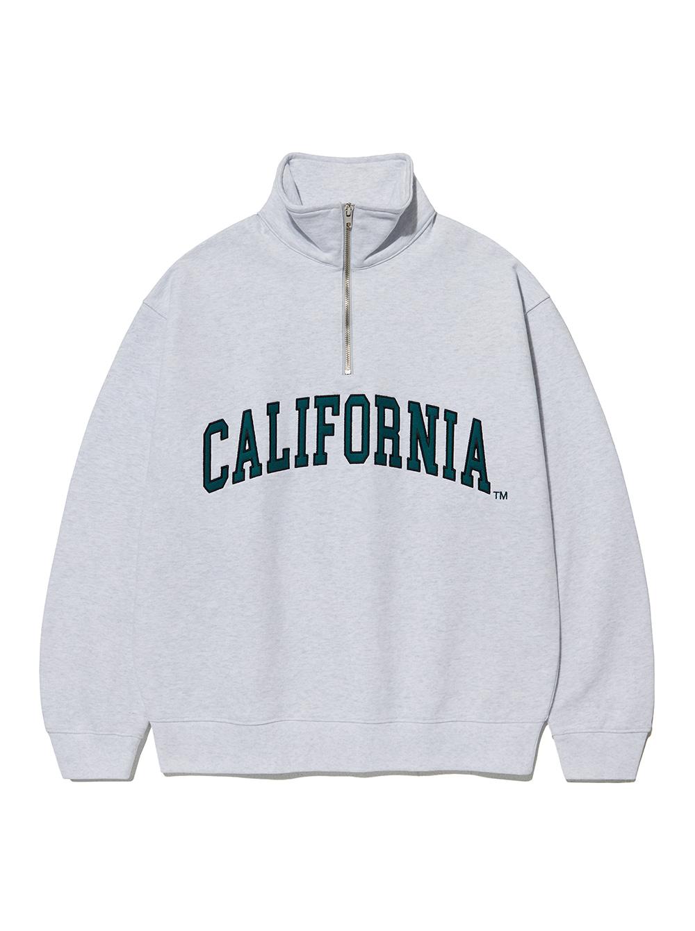 CALIFORNIA HALF ZIPUP [LIGHT GRAY]
