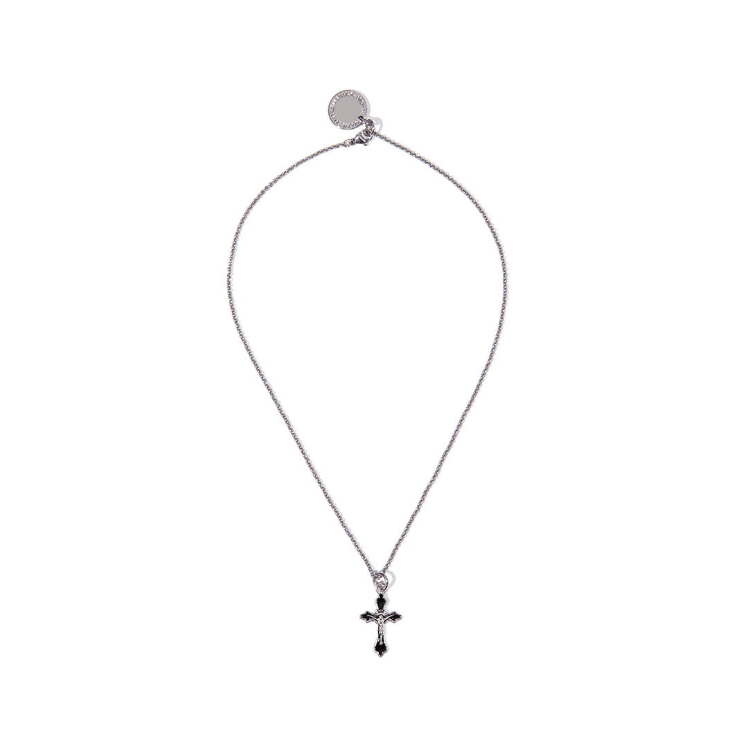 Mini Rosario Necklace (Black)