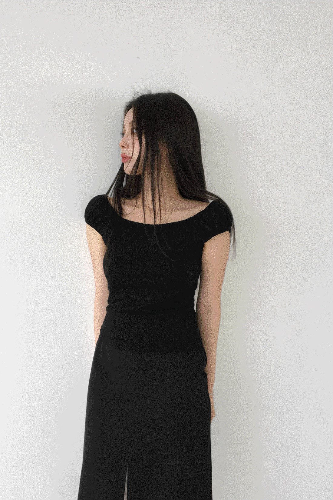 니썸 투웨이 캡소매 반팔티 - 4color