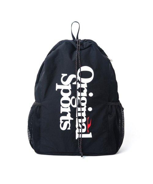 NYLON STRING BAG BLAK