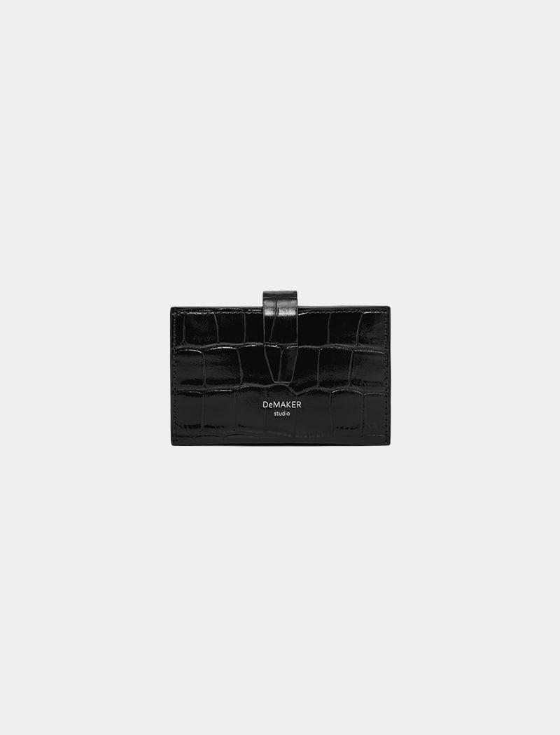 Folding wallet-croco black