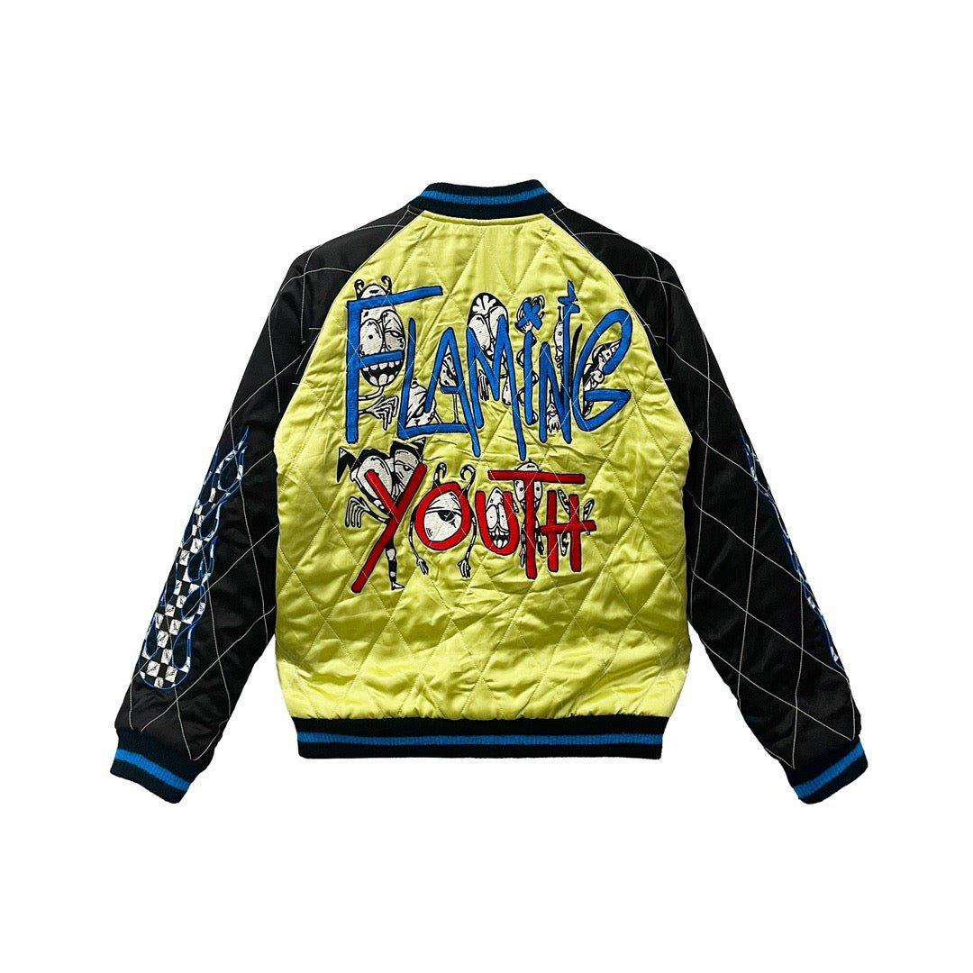 Chrome Hearts Matty Boy Flaming Young Reversible Souvenir Jacket - S