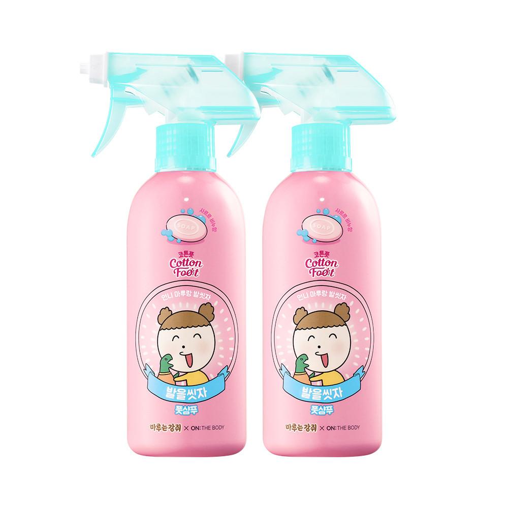 [마루는강쥐X온더바디]발을씻자 풋샴푸 385ml 1개+1개(마루비누향) : LG생활건강