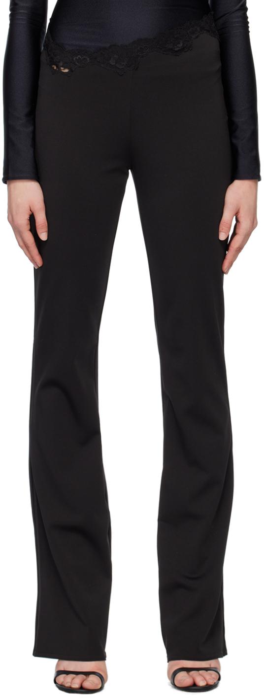 Black Asymmetric Trousers