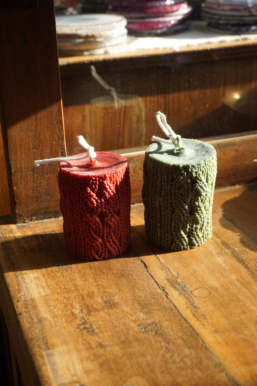 KNIT CANDLE - 5 COLORS