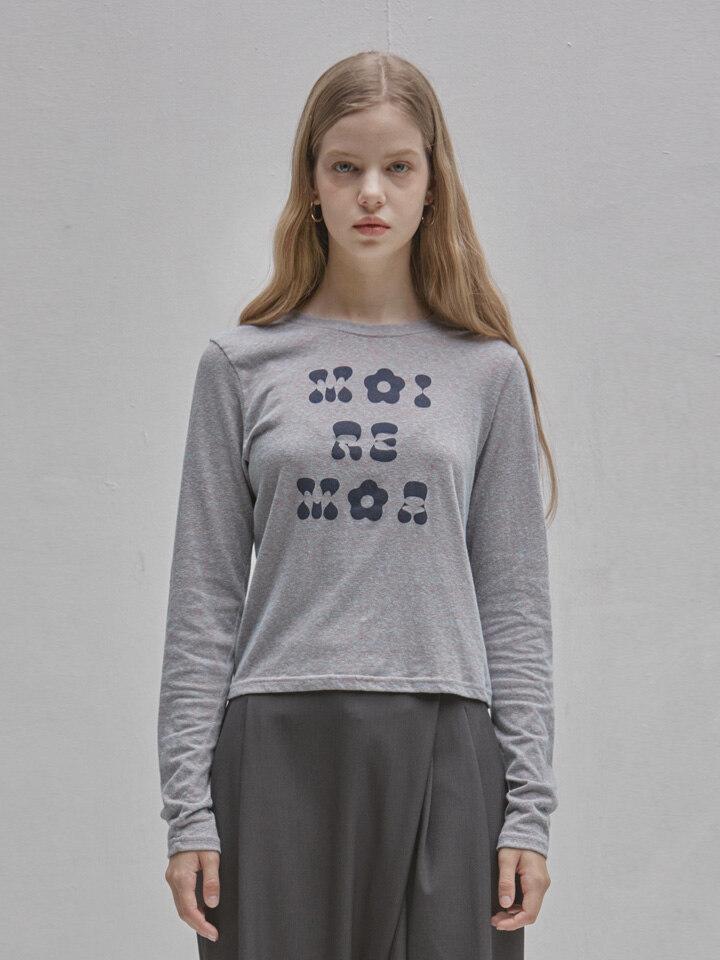 Flower Slab Tee-blue