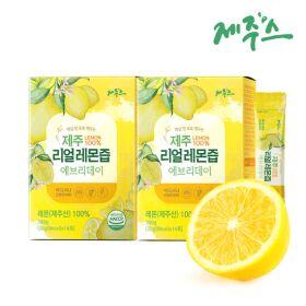 제주스 100% 리얼레몬즙 14포*2박스(28포)