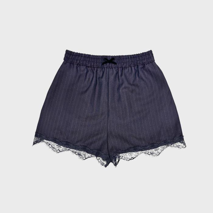 lace boxer pants-charcoal