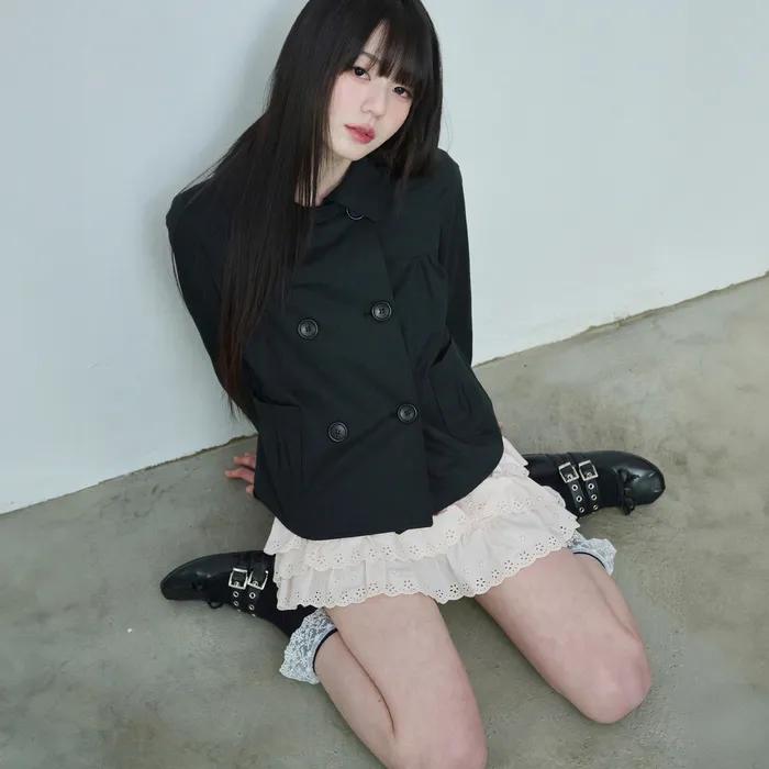 피아 더블 자켓 [BLACK]