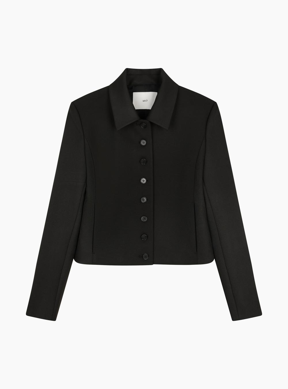 FLARED MINI JACKET (BLACK)