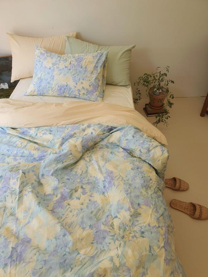 아델라 플라워 이불커버 세트 단품 바닐라