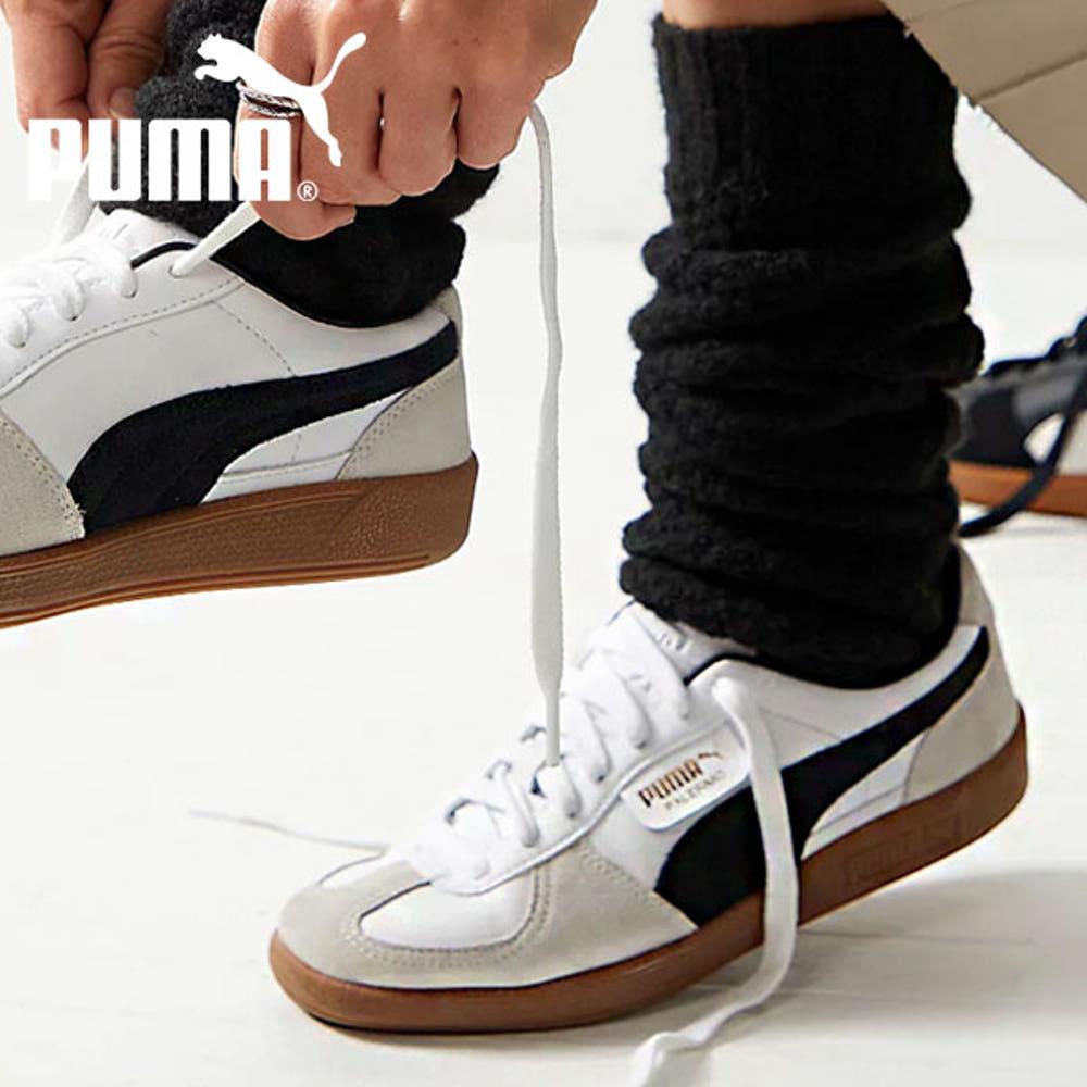 푸마 팔레르모 레더 화이트 베이퍼 그레이 빅키즈 397275 01