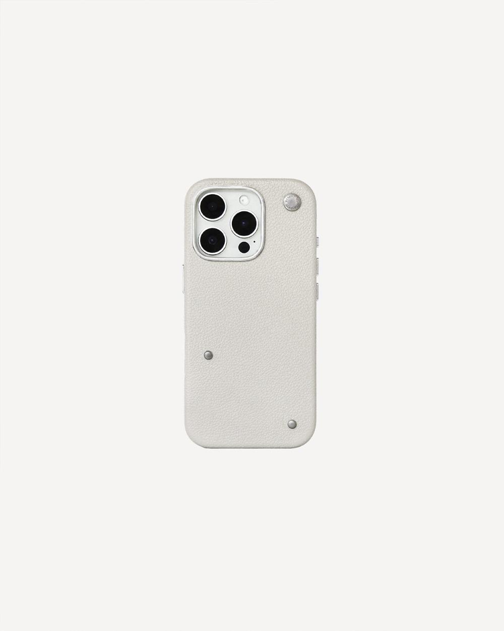 LIBB iPhone Leather Case / Light gray