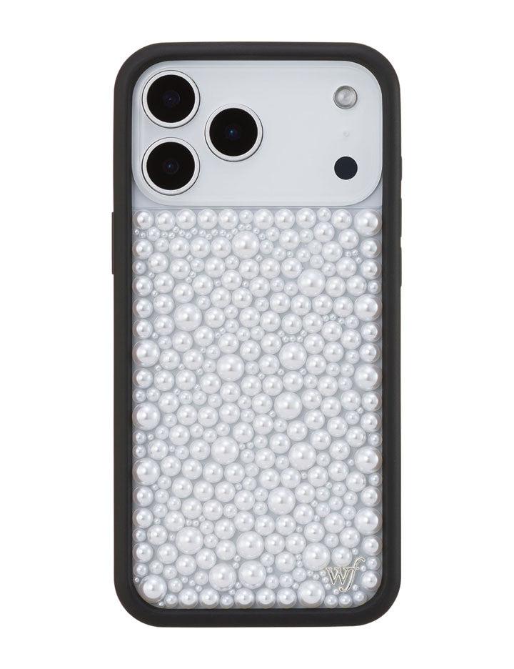 Wildflower Pearl iPhone case | White