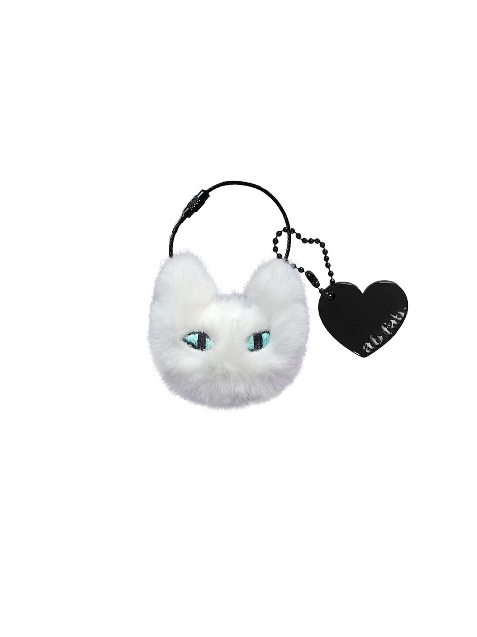 먐미 키링 ( White mint cat )