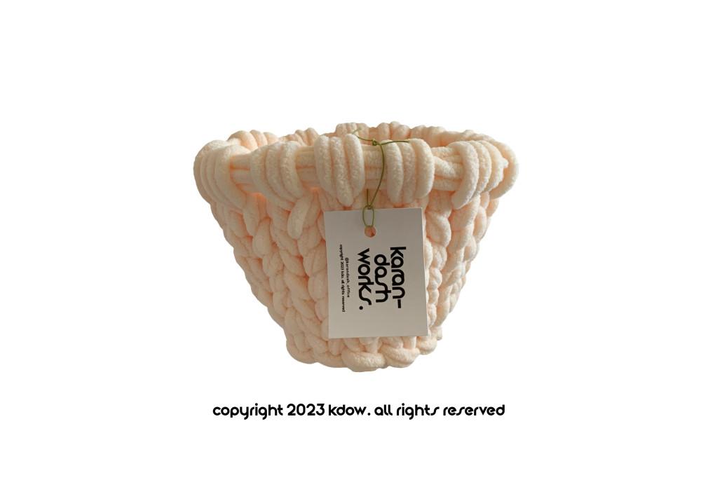 보송보송 바구니 Pluffy basket _Cream Lemon