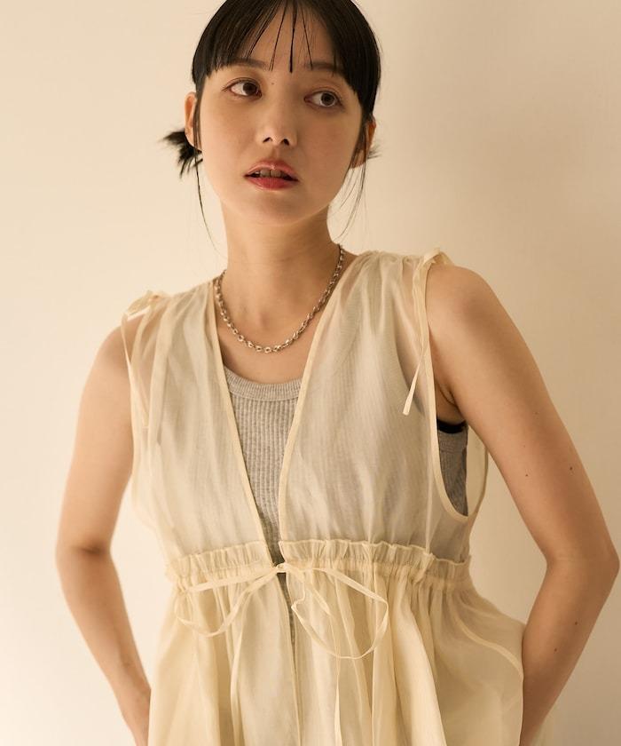 FREAKS STORE SHINY ORGANDY VEST