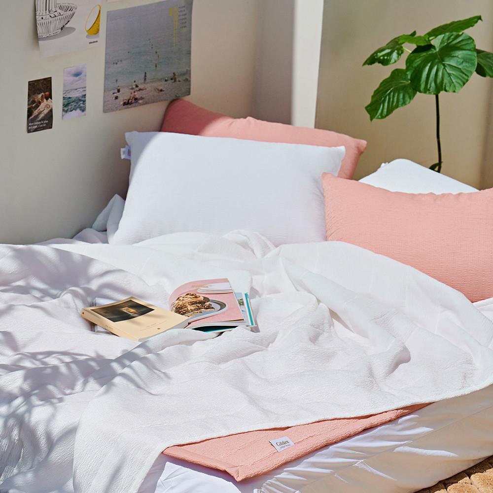 모기기피 여름 이불 시어서커 냉감 알러지케어 차렵이불 : 깃든