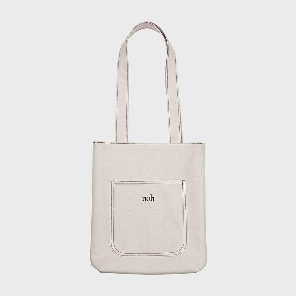 Stitch book bag (ivory)